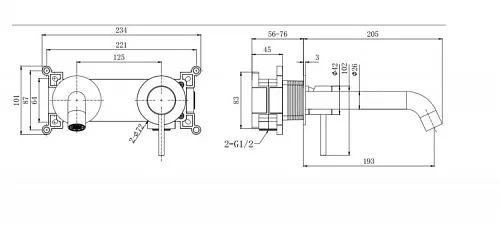 Смеситель для раковины Splendy Passion PA201205UK2CR, С ВНУТРЕННЕЙ ЧАСТЬЮ, хром Sancos — официальный сайт