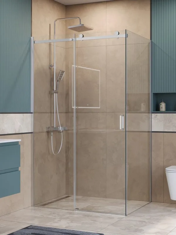 Душевой уголок BelBagno Soft Close-2 AH-1-120/90-C-Cr профиль хром Sancos — официальный сайт