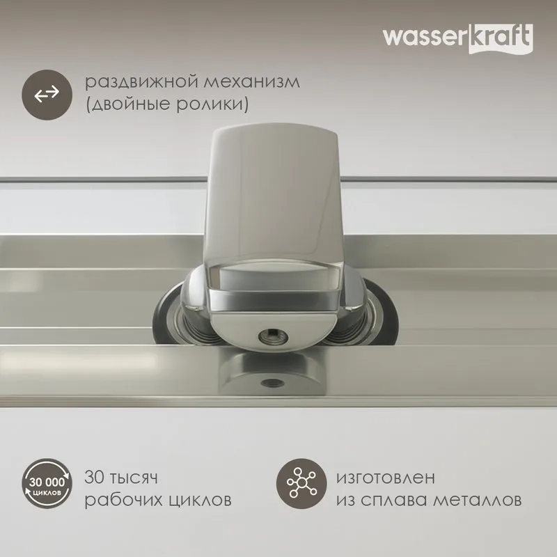 Душевой уголок Wasserkraft Naab 86S 38 100х100 см Sancos — официальный сайт