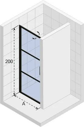 Душевая дверь в нишу Riho Grid GB101 80 см Sancos — официальный сайт
