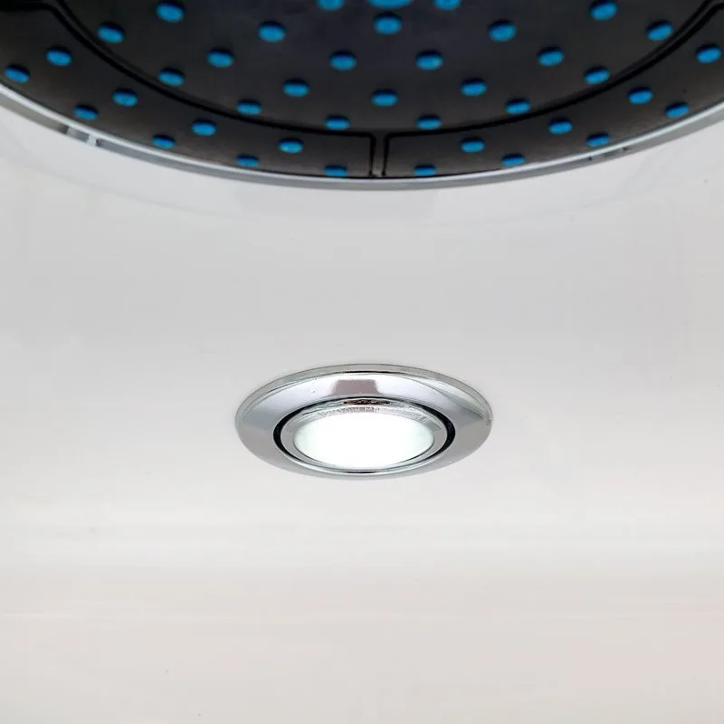 Душевая кабина DTO D80S LED (80х80х220), высокий поддон  (50 см), профиль хром, матовое стекло (4 мм Sancos — официальный сайт
