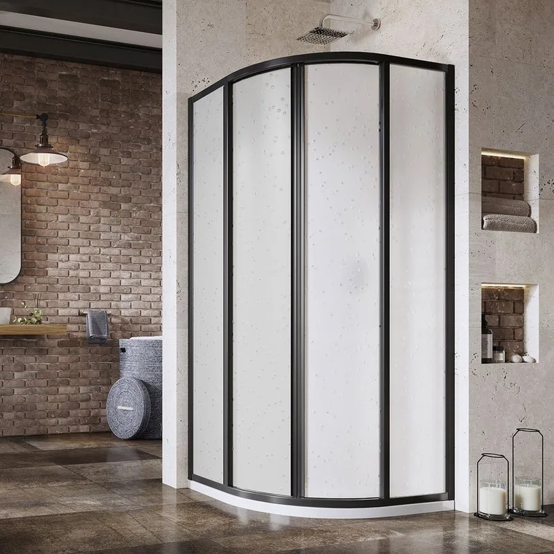 Душевой уголок Ravak Supernova SKCP4-80 195 Pearl, профиль черный Sancos — официальный сайт