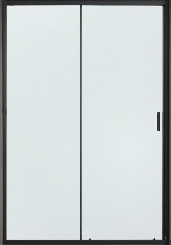 Душевая дверь в нишу Vincea City VDS-5CT120CLB 120 см, стекло прозрачное, черный Sancos — официальный сайт