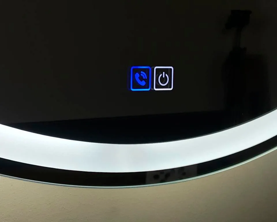 Зеркало круглое BelBagno SPC-RNG-700-LED-TCH-PHONE с bluetooth, микрофоном и динамиками Sancos — официальный сайт