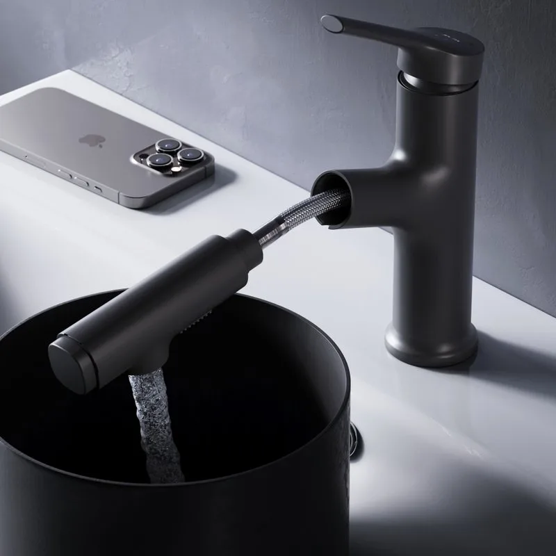 Смеситель для раковины AM.PM X-Joy S F85B02922 черный Sancos — официальный сайт
