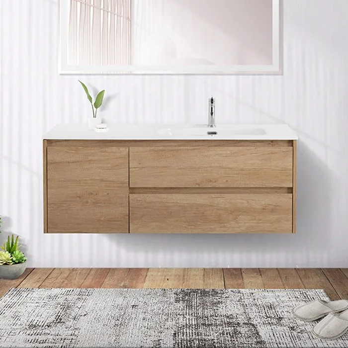 Тумба под раковину без столешницы BelBagno Kraft 120 R, 2 ящика, дверца, rovere nebrasca nature Sancos — официальный сайт