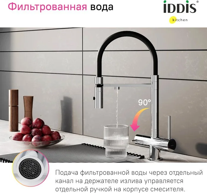 Смеситель для кухни IDDIS Ace ACESBFFi05 хром, с гибким изливом Sancos — официальный сайт