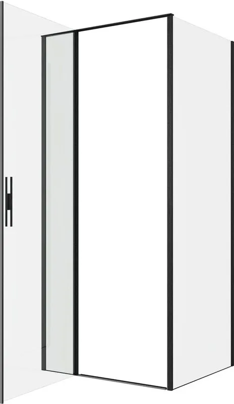 Душевой уголок Allen Brau Priority 90x80, профиль черный браш, стекло прозрачное Sancos — официальный сайт