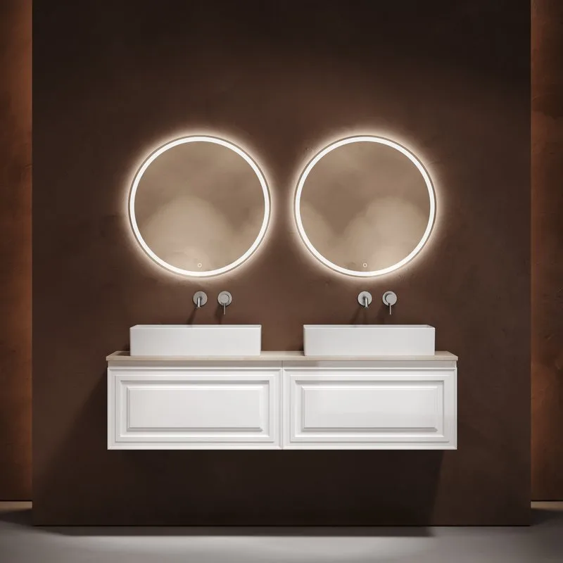 Тумба с раковиной Sancos Very 160 bianco, столешница бежевая TT160A2, раковина CN6070 Sancos — официальный сайт