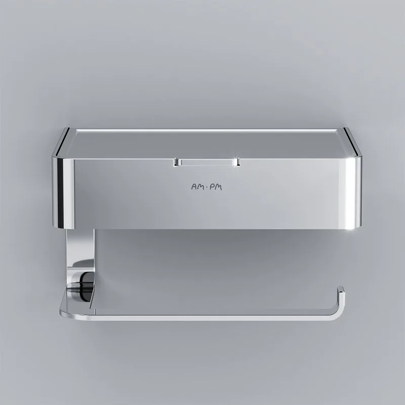 Держатель туалетной бумаги AM.PM Inspire V2.0 A50A341500 с полкой для телефона и контейнером, хром Sancos — официальный сайт