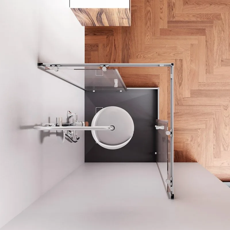 Душевой уголок AM.PM Sunny W87G-403-8080-MT 80x80 см, серебро Sancos — официальный сайт
