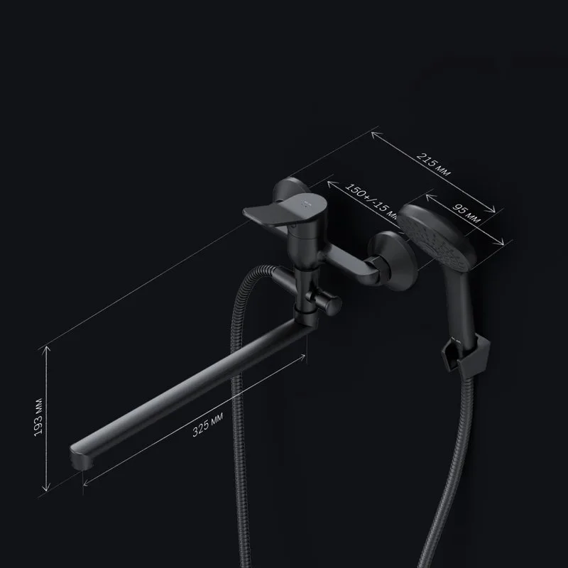 Смеситель для ванны с душем AM.PM X-Joy F85A90122, черный Sancos — официальный сайт