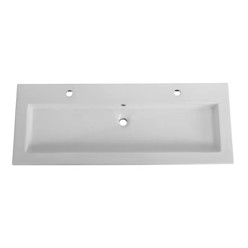Мебельная раковина Cezares CZR-8070-120-1-2 120 белая глянцевая Sancos — официальный сайт