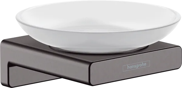 Мыльница Hansgrohe AddStoris 41746340 шлифованный черный хром