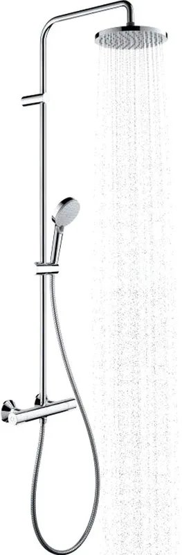 Душевая стойка Hansgrohe Vernis Blend 26276000 Showerpipe 200 1jet, с термостатом, хром Sancos — официальный сайт