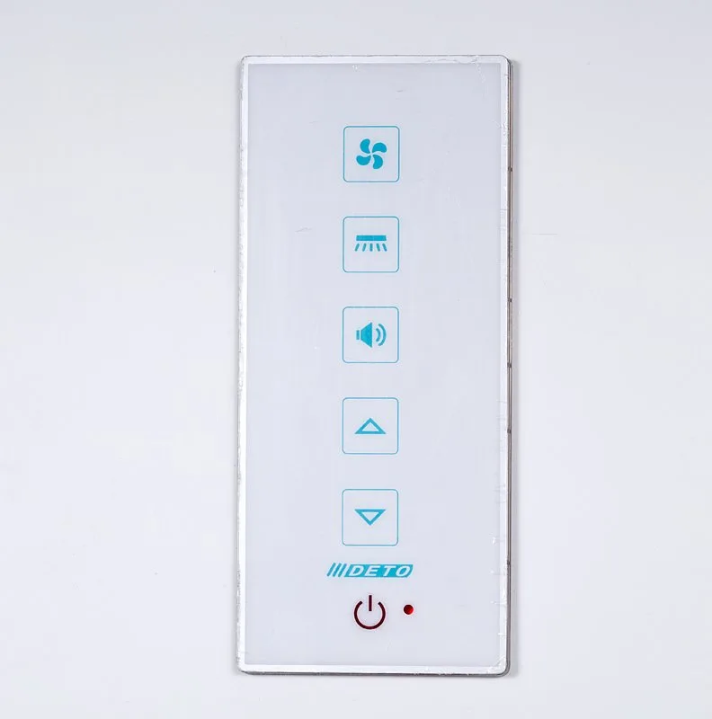 Душевая кабина DTO EM4510 LED (100х100х220), высокий поддон (50 см), профиль хром, стекло матовое с  Sancos — официальный сайт