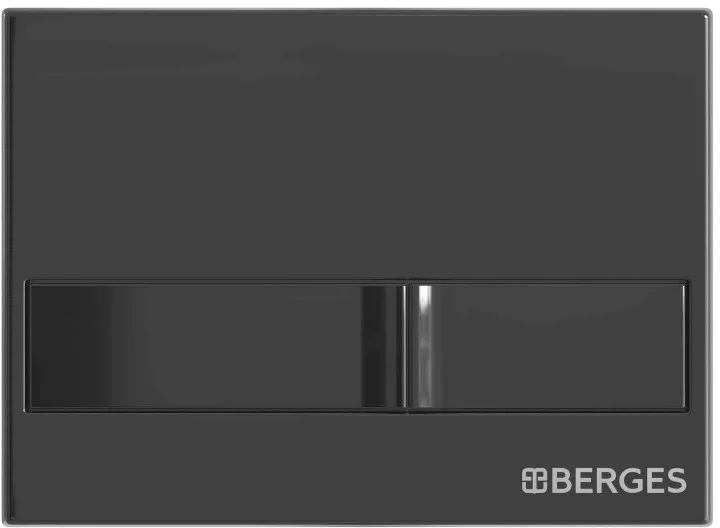 Система инсталляции для унитазов Berges Novum L6, с кнопкой смыва, черный глянец Sancos — официальный сайт