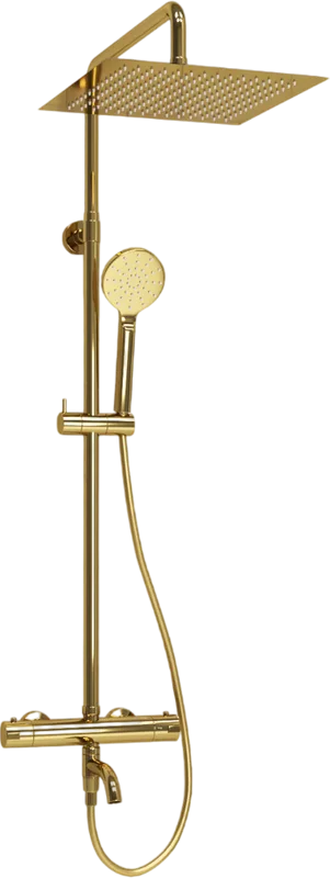Душевая стойка Wasserkraft Sauer A188.261.207.PG Thermo, с термостатом, золото Sancos — официальный сайт