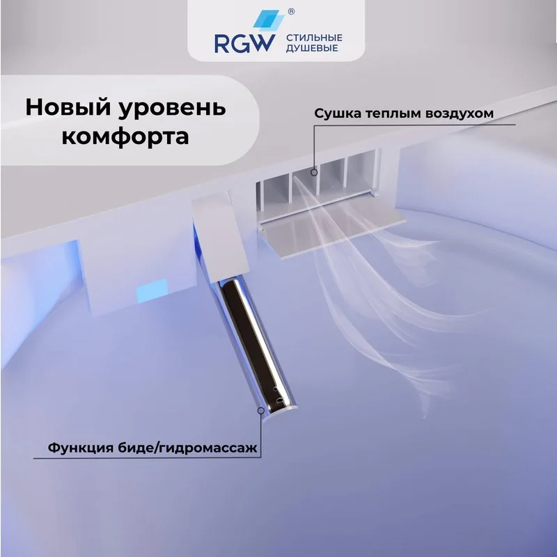 Умный унитаз напольный RGW SW-30 Sancos — официальный сайт