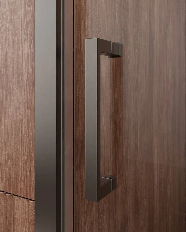 Душевая дверь в нишу Cezares Molveno BF 1 150 C GM IV 150 см, профиль оружейная сталь, стекло прозра Sancos — официальный сайт