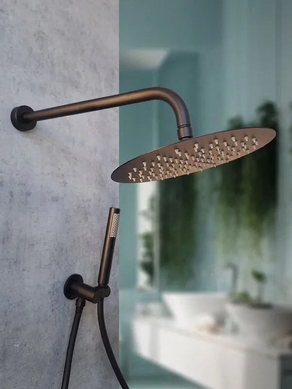 Душевой комплект AltroBagno Unione 040107 NeOp, С ВНУТРЕННЕЙ ЧАСТЬЮ, матовый черный Sancos — официальный сайт