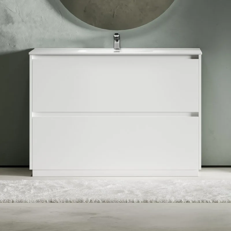 Тумба под раковину Sancos Libra Floor 120 напольный белый глянец, LB120F-1W Sancos — официальный сайт