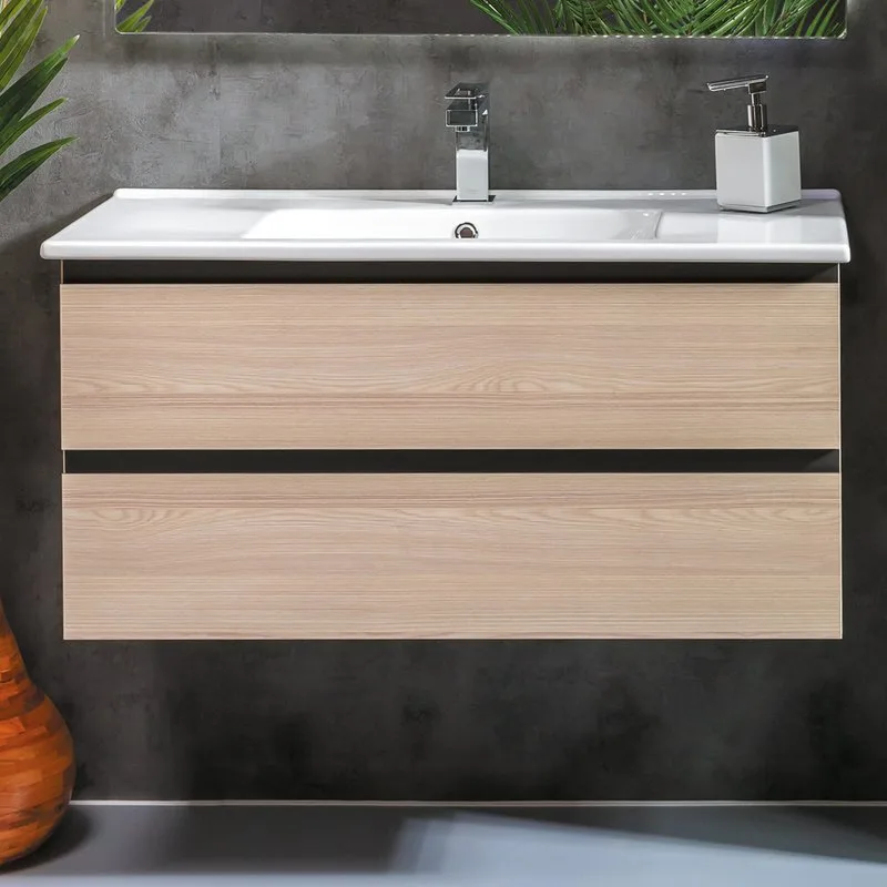 Тумба под раковину без столешницы Armadi Art Capolda 100 light wood Sancos — официальный сайт