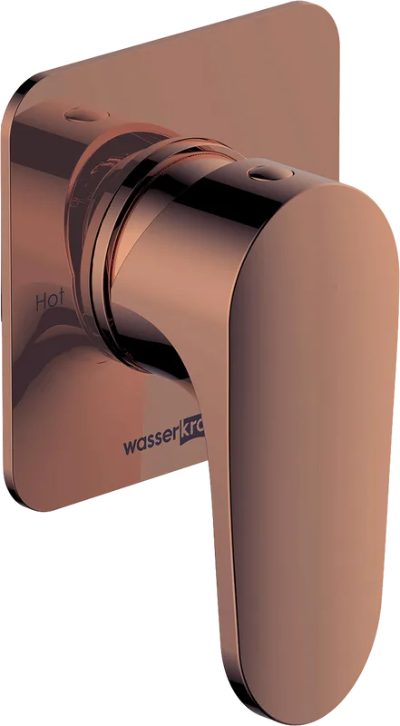 Встраиваемый смеситель Wasserkraft Asphe 7751 С ВНУТРЕННЕЙ ЧАСТЬЮ, розовое золото P Sancos — официальный сайт