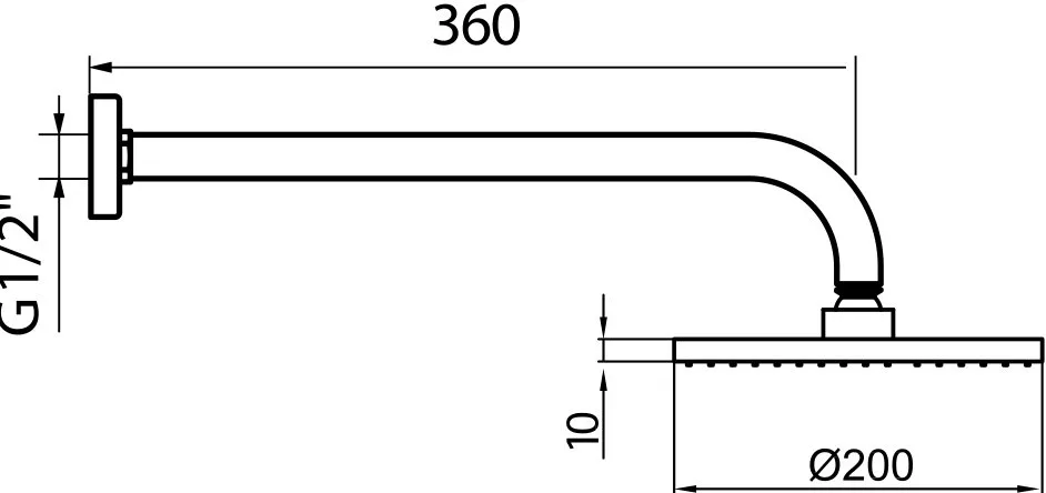 Верхний душ Webert Comfort AC0013015 metal Sancos — официальный сайт