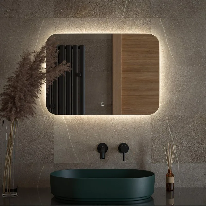 Зеркало Defesto Opti DF 2804SH 70х50 с LED-подсветкой, 4500К, сенсорный выключатель