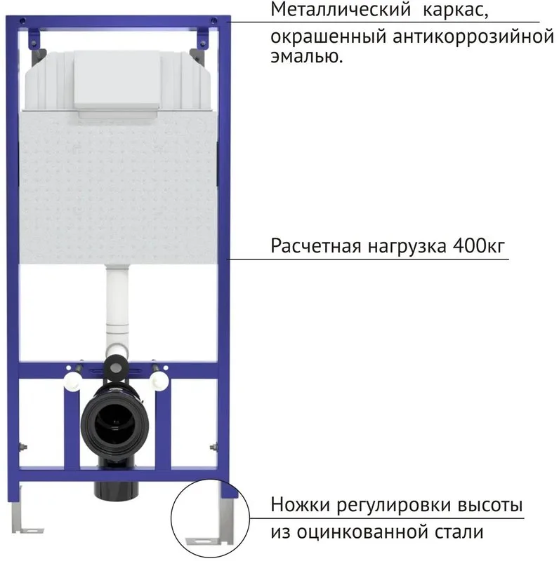 Система инсталляции для унитазов Berges Novum 040242, с кнопкой смыва, матовый хром Sancos — официальный сайт