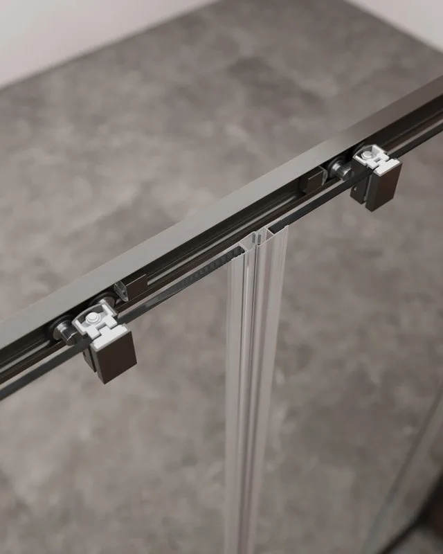Душевая дверь в нишу Cezares Molveno BF 2 170 C GM IV 170 см, профиль оружейная сталь, стекло прозра Sancos — официальный сайт