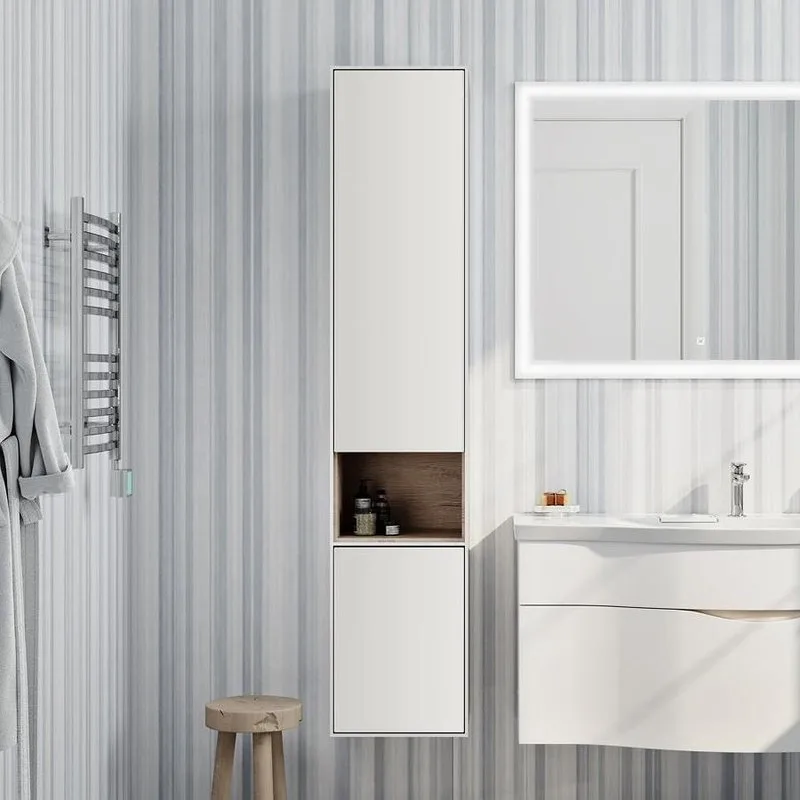 Шкаф-пенал для ванной KERAMA MARAZZI Plaza Modern 170 белый глянцевый Sancos — официальный сайт