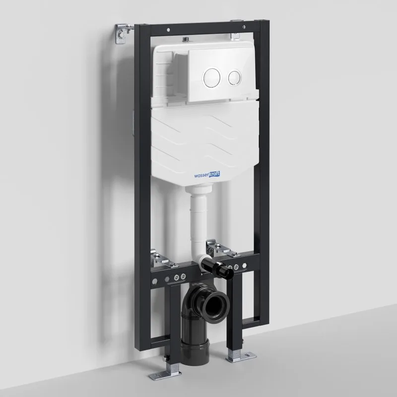 Система инсталляции для унитазов Wasserkraft Vils 56TLT.010.ME.WH01, с кнопкой смыва белой Sancos — официальный сайт