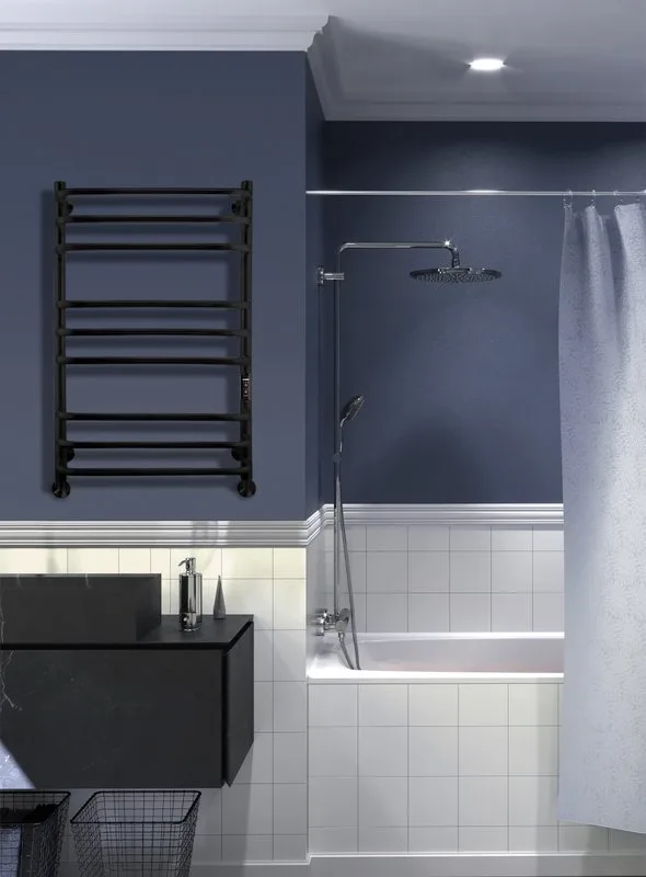 Полотенцесушитель электрический Indigo Brace LCBLE80-50BRRt черный муар Sancos — официальный сайт
