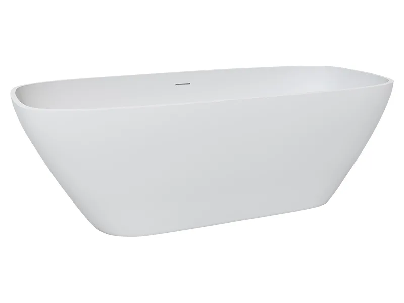 Ванна из искусственного камня Uni-Flo Cono 170x80 см, отдельностоящая белая глянцевая Sancos — официальный сайт