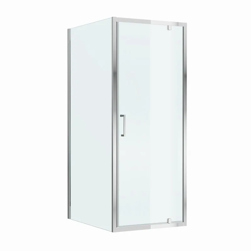 Душевой уголок Cezares Molveno AH 1 80+90 C Cr IV 80х90 см, профиль хром, стекло прозрачное Sancos — официальный сайт