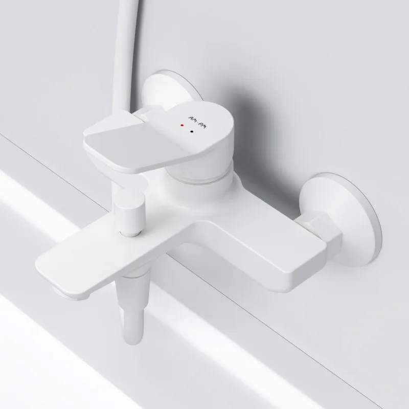 Смеситель для ванны с душем AM.PM X-Joy F85A10033, белый Sancos — официальный сайт