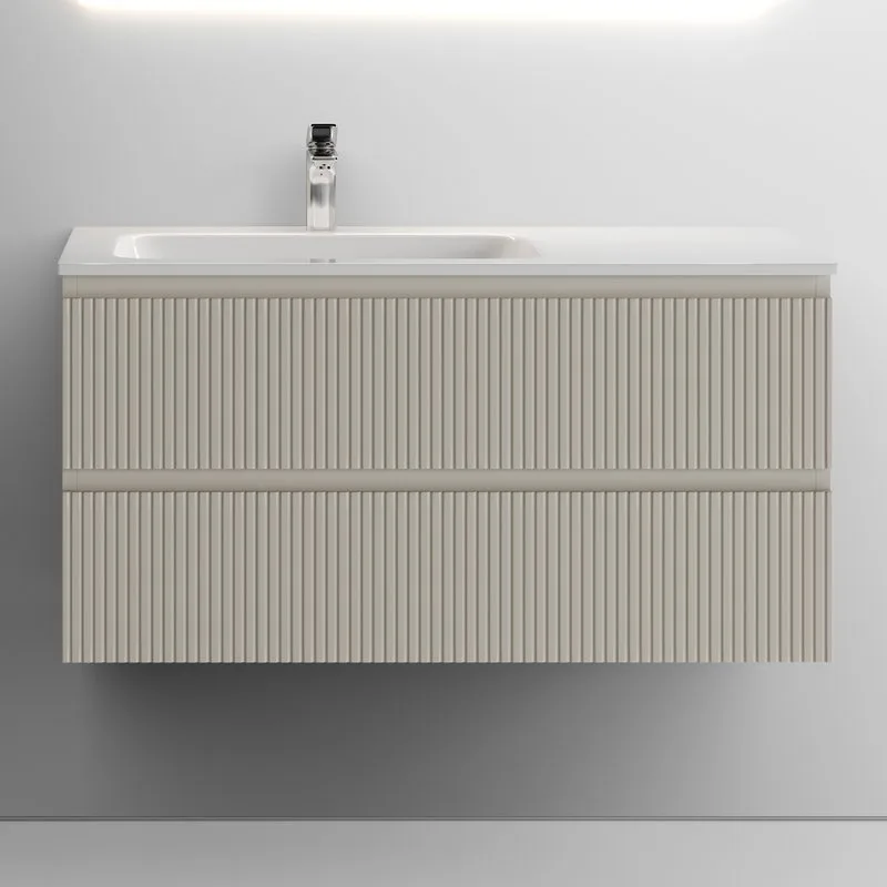 Тумба с раковиной Sancos Snob T 100 см, L, beige soft Sancos — официальный сайт