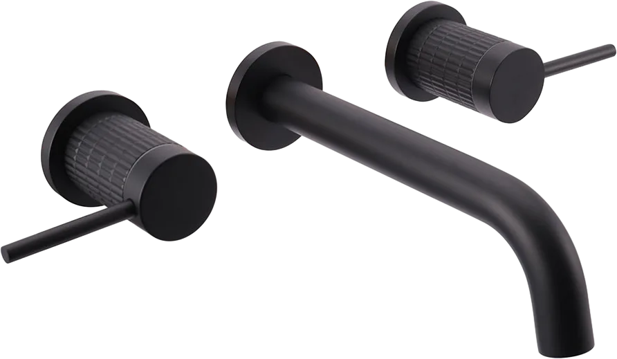 Смеситель для раковины Vincea Groove VBFW-4G1MB С ВНУТРЕННЕЙ ЧАСТЬЮ, черный Sancos — официальный сайт