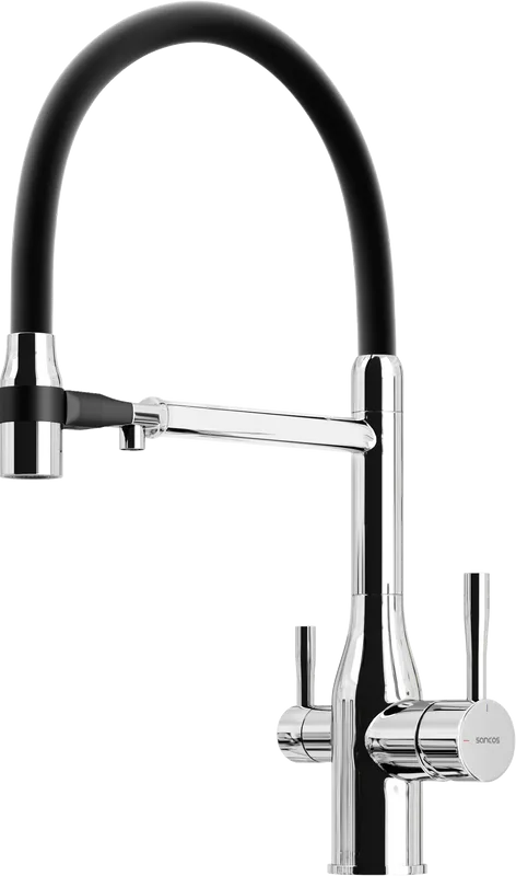 Смеситель для кухни Sancos Garda SC4009CH с гибким изливом, хром Sancos — официальный сайт