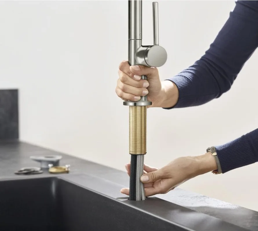 Смеситель для кухни Hansgrohe Talis M54 72802800 сталь Sancos — официальный сайт