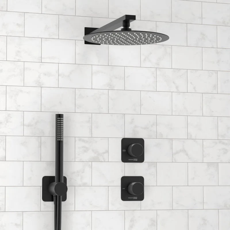 Душевой комплект Wasserkraft Fulda A5251.299.219.258.302.242.217, С ВНУТРЕННЕЙ ЧАСТЬЮ, черный Sancos — официальный сайт