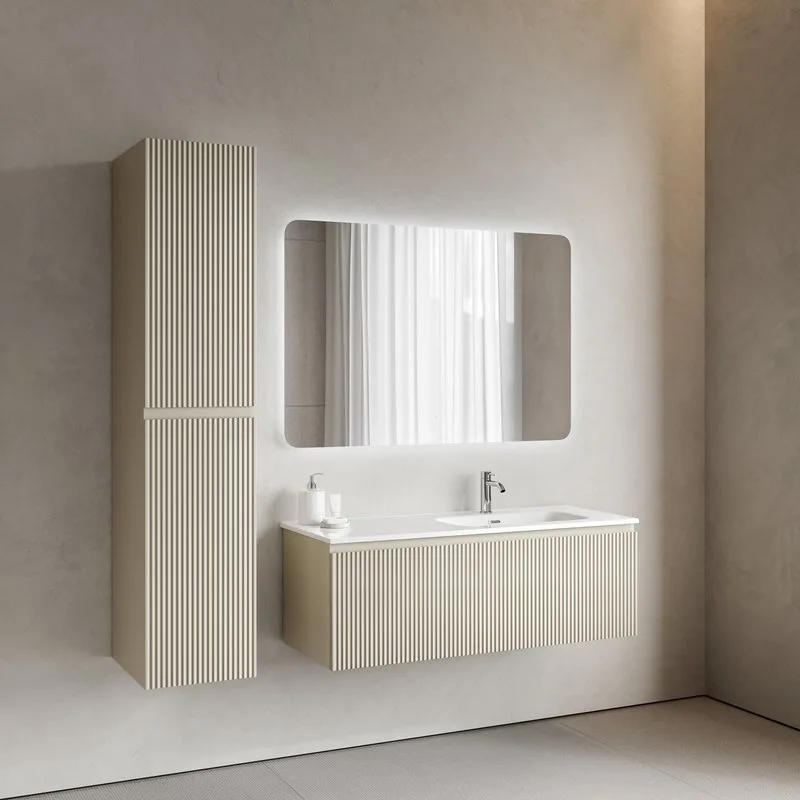 Тумба под раковину Sancos Snob R 1.0 120 подвесная Beige soft (капучино), SNR1.0120RCE Sancos — официальный сайт