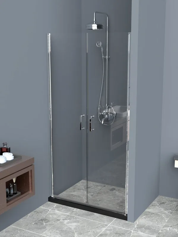 Душевая дверь в нишу BelBagno Uno B-2-80-C-Cr стекло прозрачное Sancos — официальный сайт