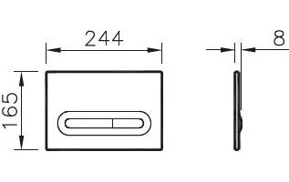 Система инсталляции для унитазов VitrA V-Fix Core 732-5800-01, с кнопкой смыва Loop 740-0780 хром Sancos — официальный сайт