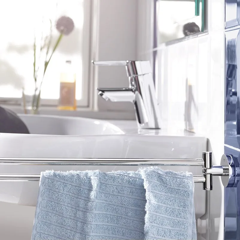 Полотенцедержатель Grohe Essentials 40371001 хром Sancos — официальный сайт