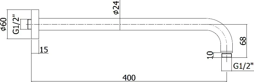 Кронштейн для верхнего душа Paffoni Lusso ZSOF034NO черный матовый Sancos — официальный сайт