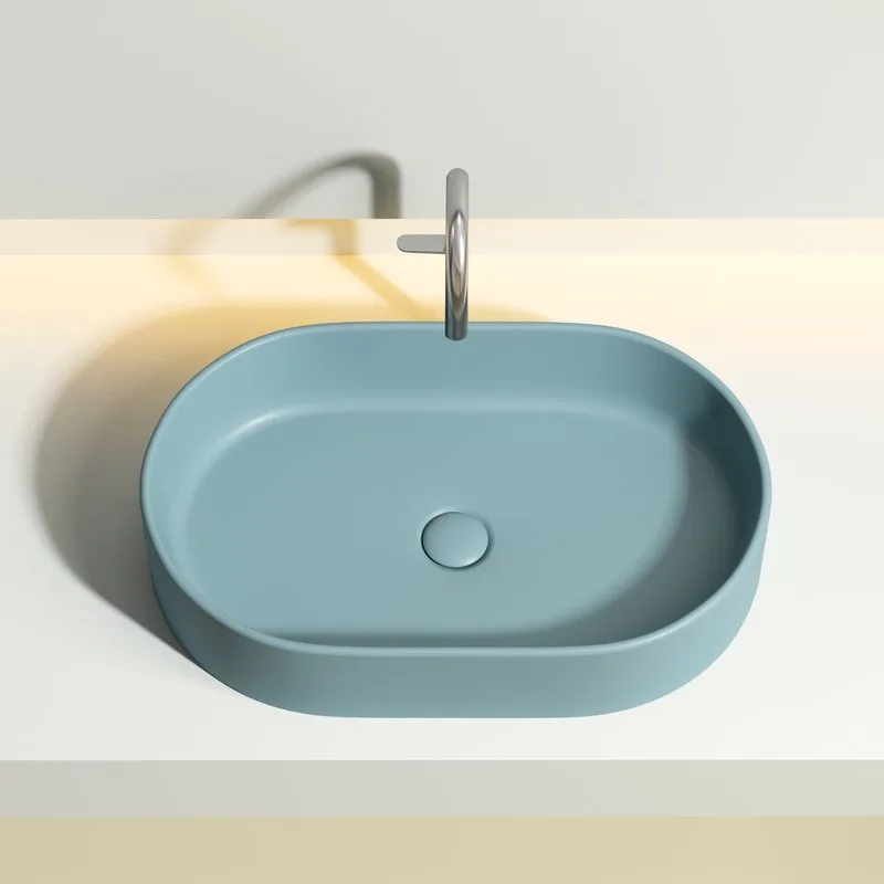 Накладная раковина Ceramicanova Element CN6048MLG зеленая матовая Sancos — официальный сайт