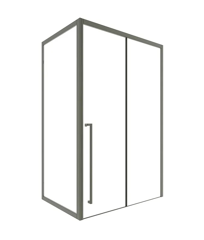Душевой уголок Timo TDSS-140/13C-8L + TSS-1000/13C-8 140x100 см, профиль никель, стекло прозрачное Sancos — официальный сайт